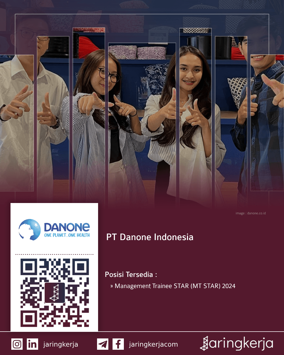 Lowongan PT Danone Indonesia - Jaringkerja