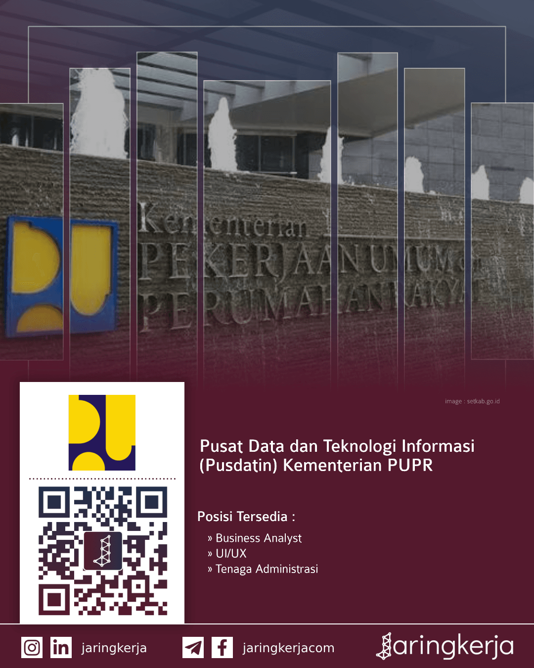 Rekrutmen Pusat Data Dan Teknologi Informasi (Pusdatin) Kementerian ...