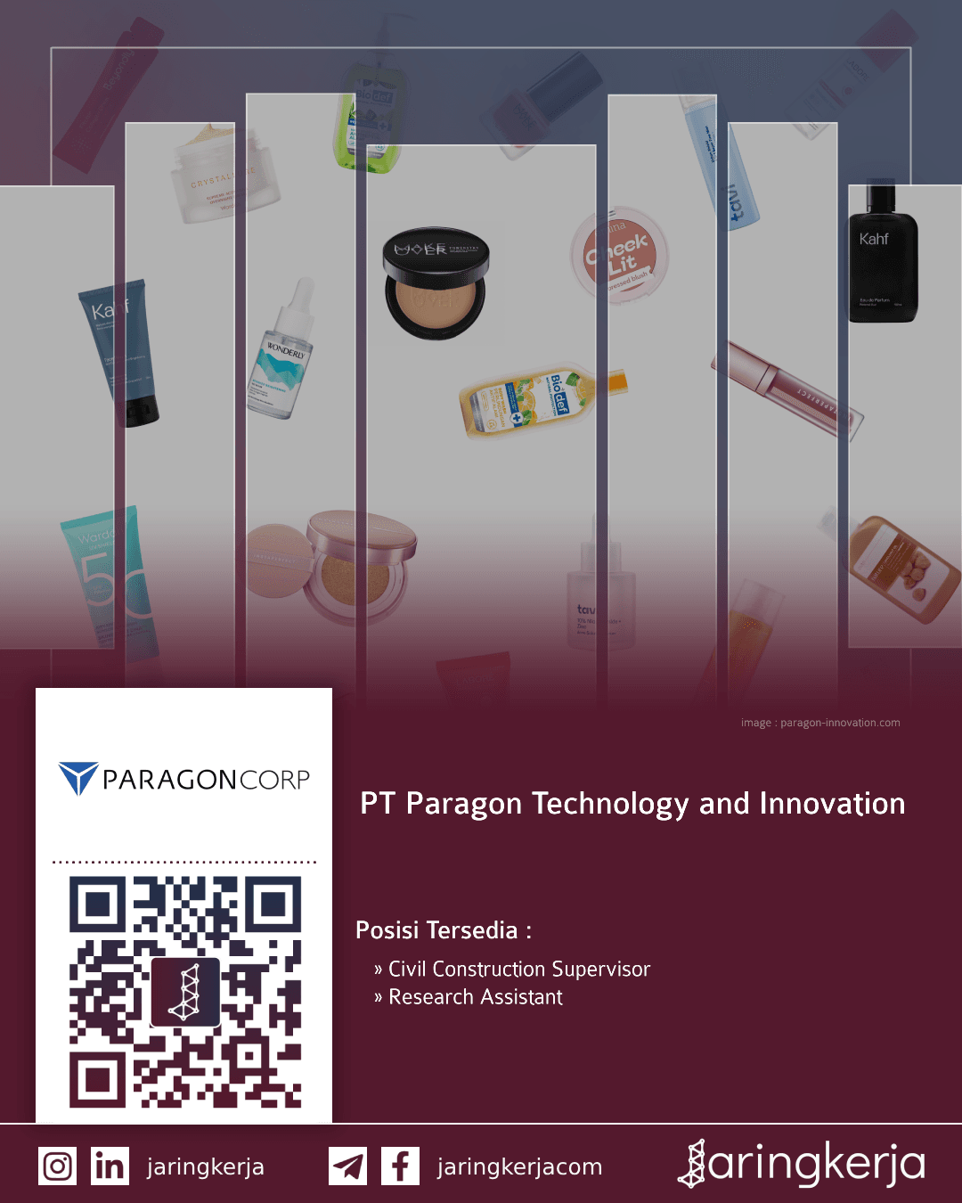 Lowongan Pt Paragon Technology And Innovation Jaringkerja Lowongan Pt Paragon Technology And Innovation Jaringkerja